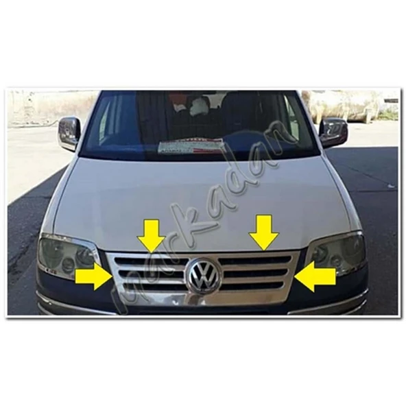 Markadan VW Caddy Krom Ön Panjur Formlu 2004-2010 Paslanmaz Çelik ürün görseli