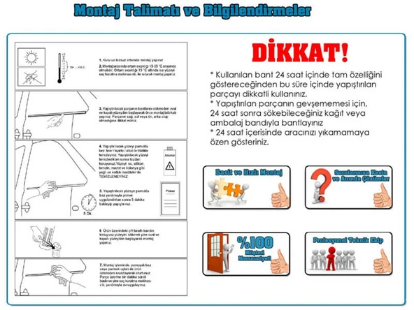 DB Chrome Peugeot Bipper Krom Yan Kapı Çıtası 2008 Sonrası 4 Parça P.Çelik - Resim 5