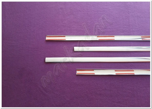 WOC Chrome VW Golf 4 Krom Yan Kapı Çıtası 1998-2004 4 Parça Paslanmaz Çelik - Resim 5