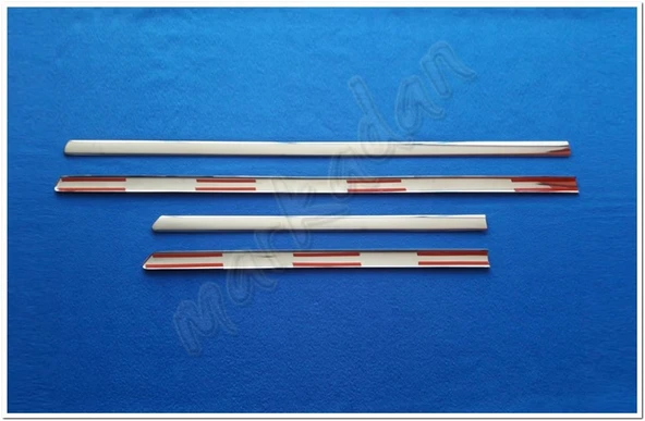 VW Bora Krom Yan Kapı Çıtası 1998-2004 4 Parça Paslanmaz Çelik - Resim 3