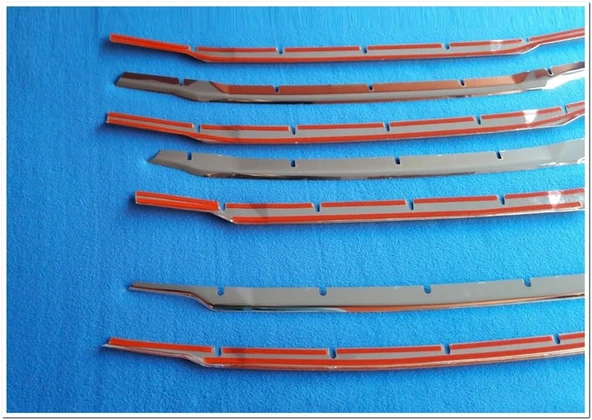 Ford Tourneo Courier Krom Ön Panjur 2018-2023 Set 7 Parça Paslanmaz Çelik - Resim 4