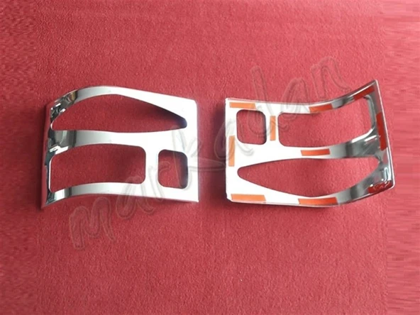 DB Chrome VW T4 Caravelle Stop Çerçeve Nikelajı 1995-2003 2 Parça P.Çelik - Resim 2