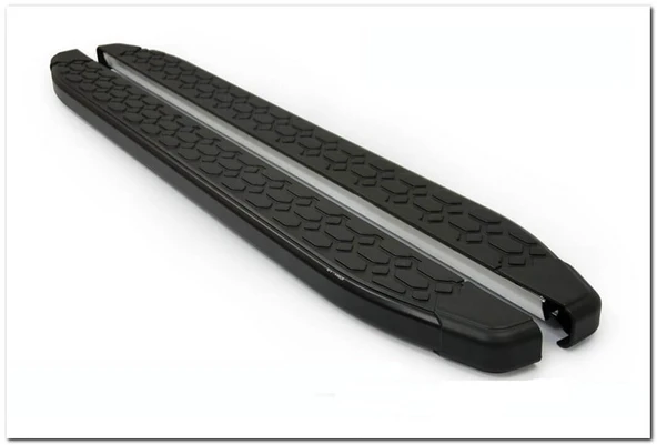 Omsa Line Fiat Doblo 2000-2009 Blackline Mat Siyah Alüminyum Alınlı Yan Basamak ürün görseli