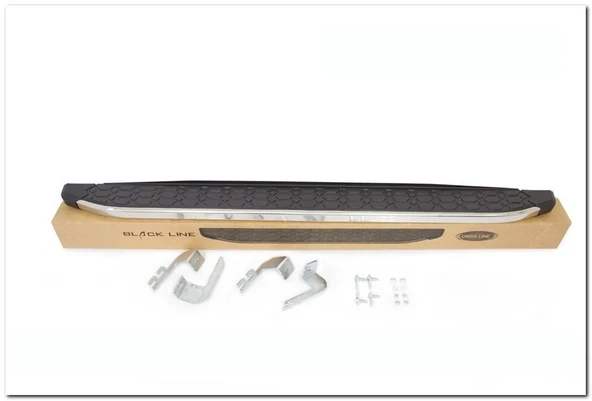 Omsa Line Ford Connect 2002-2014 Kısa Şasi Blackline Krom Alınlı Yan Basamak - Resim 2
