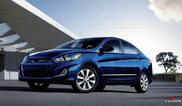 S-Dizayn Hyundai Accent Blue Kapı Koruma Çıtası Krom 2011-2017 ürün görseli