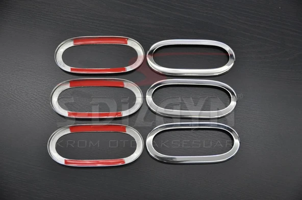 S-Dizayn Mercedes Sprinter W906 Krom Yan Reflektör Çerçevesi 6 Prç 2006-2013 - Resim 2