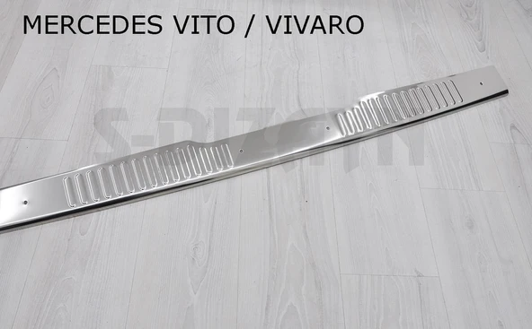 S-Dizayn Mercedes Vito Krom Arka Tampon Eşiği 2010-2014 - Resim 3