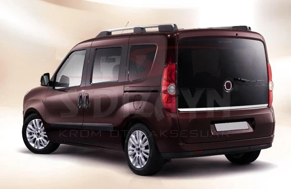 S-Dizayn Fiat Doblo Krom Bagaj Camı Alt Çıtası 2010-2015 - Resim 2