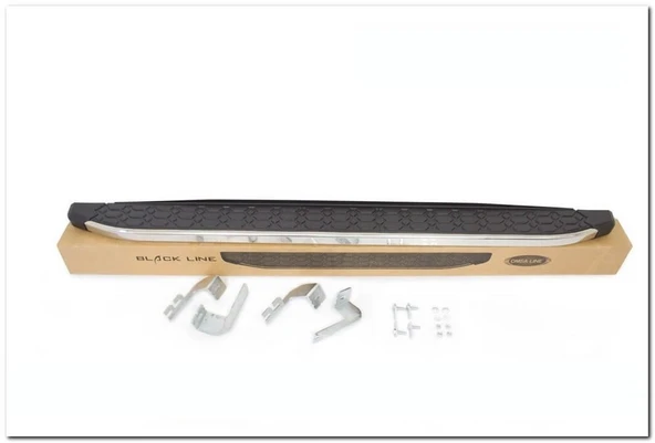 Omsa Line Nissan Skystar 1999-2006 Blackline Krom Alınlı Yan Basamak - Resim 2