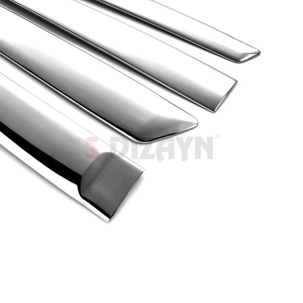 S-Dizayn Ford Fiesta Krom Yan Kapı Çıtası 4 Prç 2006-2009 - Resim 4