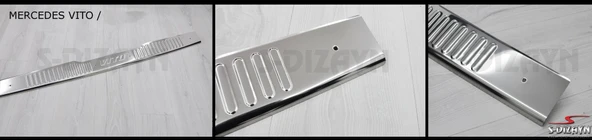 S-Dizayn Mercedes Vito Krom Arka Tampon Eşiği 2010-2014 ürün görseli