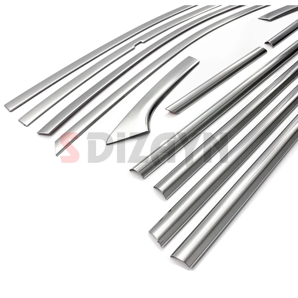 S-Dizayn Chevrolet Cruze SD Krom Cam Çerçeve Seti 12 Prç 2009-2019 A+ Kalite - Resim 3