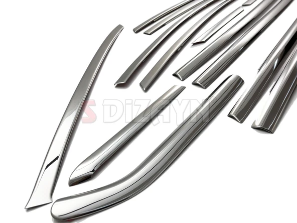 S-Dizayn Ford Focus 3 SD Krom Cam Çerçevesi 16 Prç 2011-2018 A+ Kalite - Resim 3