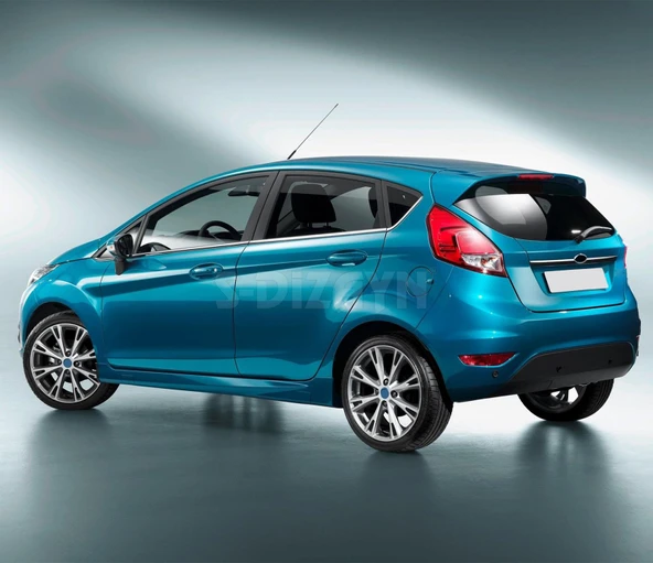 S-Dizayn Ford Fiesta Krom Cam Çıtası 8 Prç 2009-2017 - Resim 4