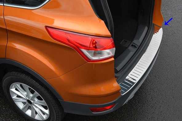 S-Dizayn Ford Kuga 2 Krom Arka Tampon Eşiği 2013-2019 - Resim 4