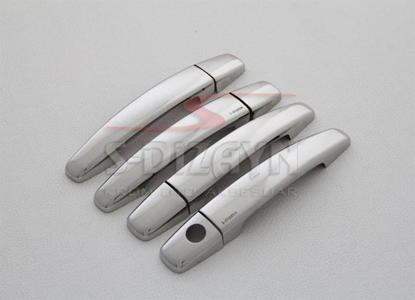 S-Dizayn Chevrolet Aveo SD Krom Kapı Kolu 4 Kapı 2006-2010 (Çift Delikli) - Resim 2