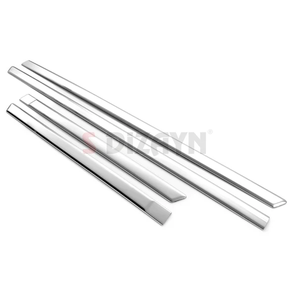 S-Dizayn Ford Fiesta Krom Yan Kapı Çıtası 4 Prç 2002-2006 - Resim 3