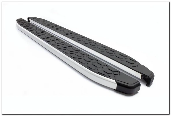 Omsa Line Citroen C3 Aircross 2017 Sonrası Blackline Mat Alüminyum Alınlı Yan Basamak ürün görseli