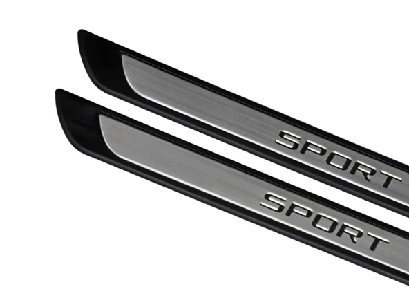S-Dizayn Volkswagen Caddy Krom Kapı Eşik Koruması Sport Line 2004-2010 2 Parça - Resim 4