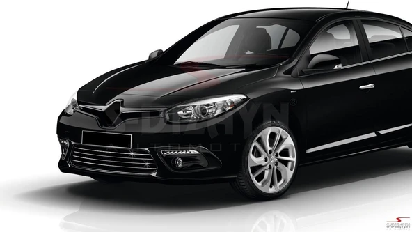 S-Dizayn Renault Fluence Krom Ön Tampon Çıtası 4 Prç. 2013-2016 Makyajlı - Resim 3