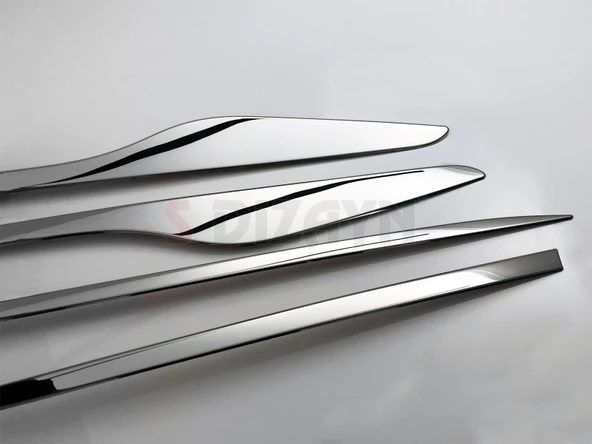 S-Dizayn Renault Clio 4 Sporttourer Krom Yan Kapı Çıtası 4 Prç. 2012-2019 - Resim 5