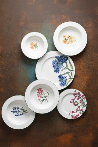 Tabak Evi Porselen New Flower Garden Yemek Takımı 6 Kişilik 24 Parça BNS24YKPRS1104 - 4