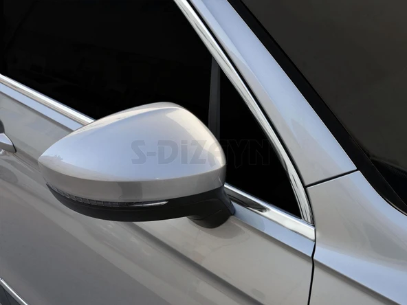 S-Dizayn VW Tiguan Krom Cam Çerçevesi 10 Prç. 2016-2024 A+ Kalite - Resim 6