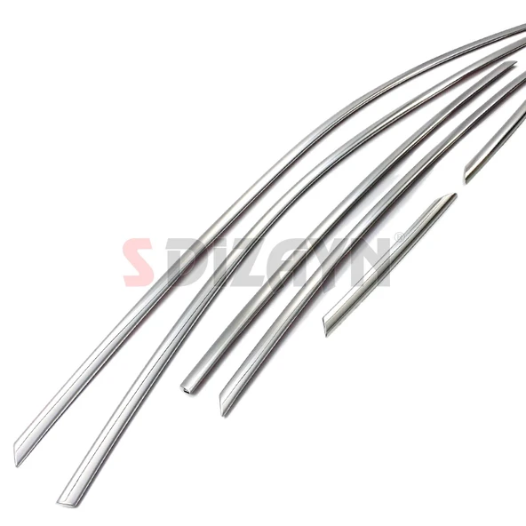 S-Dizayn Opel Astra K HB Krom Cam Üst Çıta 8 Prç. 2015-2022 - Resim 4