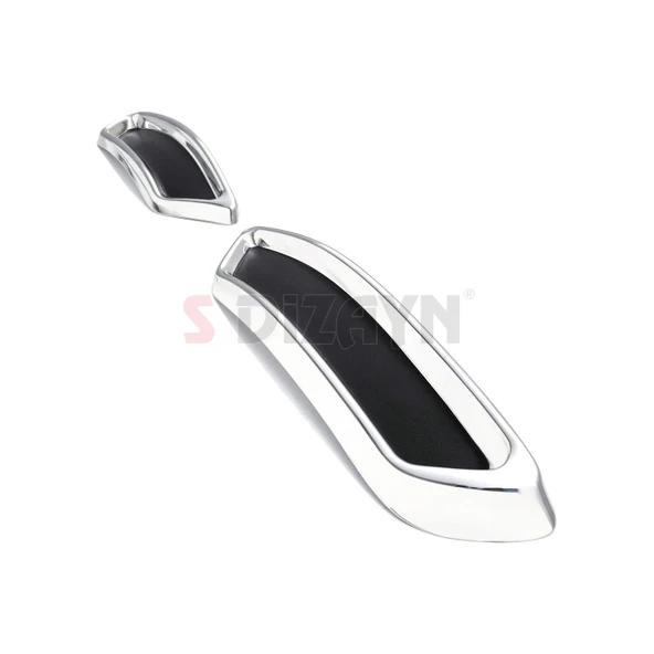 S-Dizayn VW Passat B8 Krom Egzoz Görünümü Difüzör R Line Still 2 Parça 2015-2019 - Resim 4