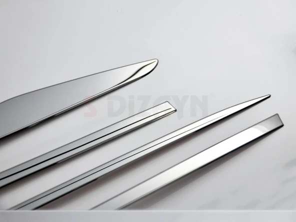 S-Dizayn Renault Clio 4 Sporttourer Krom Yan Kapı Çıtası 4 Prç. 2012-2019 - Resim 4