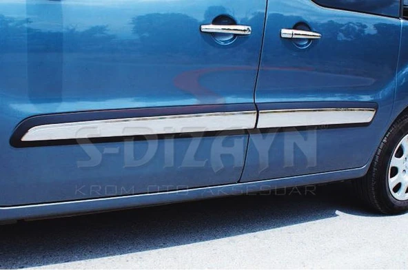 S-Dizayn Peugeot Partner Tepee Krom Yan Kapı Çıtası 4 Prç 2008-2018 ürün görseli