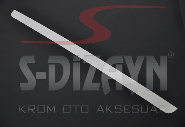 S-Dizayn Opel Astra G HB Krom Bagaj Alt Çıta 1998-2009 - Resim 2