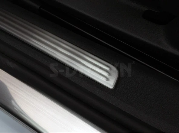 S-Dizayn VW Tiguan Krom İç Kapı Eşiği 4 Prç. 2016-2024 - Resim 5
