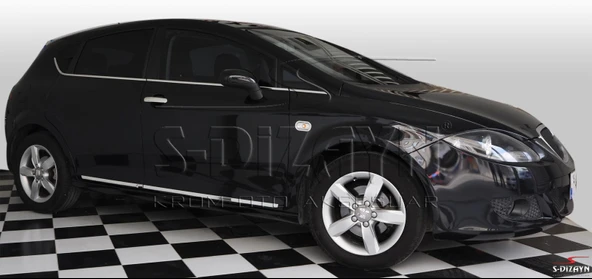 S-Dizayn Seat Leon Kapı Koruma Çıtası Krom 2006-2012 - Resim 2