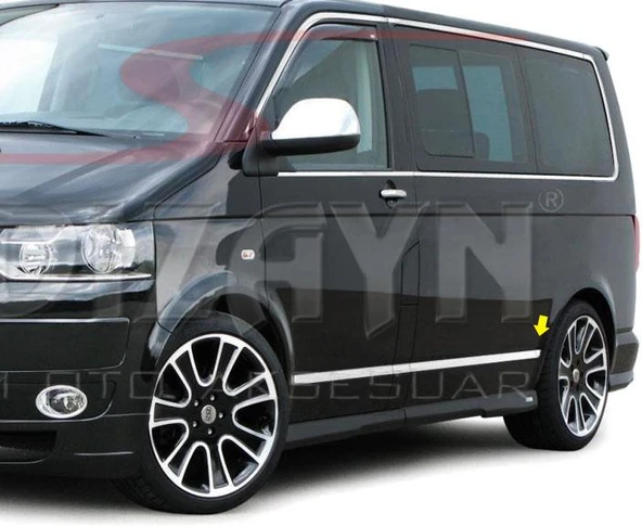 S-Dizayn VW T6 Transporter Krom Yan Kapı Çıtası 5 Prç. (K.Şasi) 2015-2019 ürün görseli