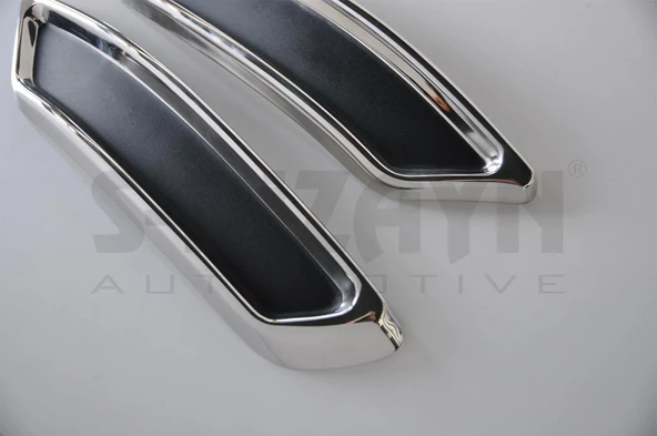 S-Dizayn VW Passat B8 Krom Egzoz Görünümü Difüzör R Line Still 2 Parça 2015-2019 - Resim 9