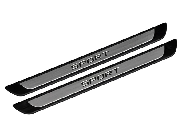 S-Dizayn Peugeot Partner Tepee Krom Kapı Eşik Koruması Sport Line 2008-2012 2 Parça - Resim 3