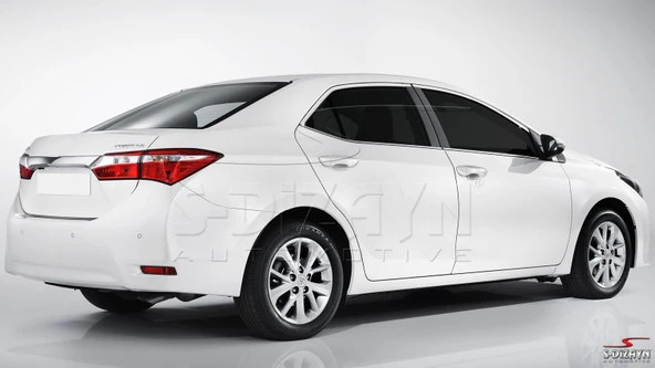 S-Dizayn Toyota Corolla Krom Cam Üst Çıtası 4 Prç. 2013-2018 - Resim 6