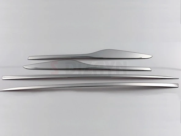 S-Dizayn Renault Clio 4 Sporttourer Krom Yan Kapı Çıtası 4 Prç. 2012-2019 - Resim 3