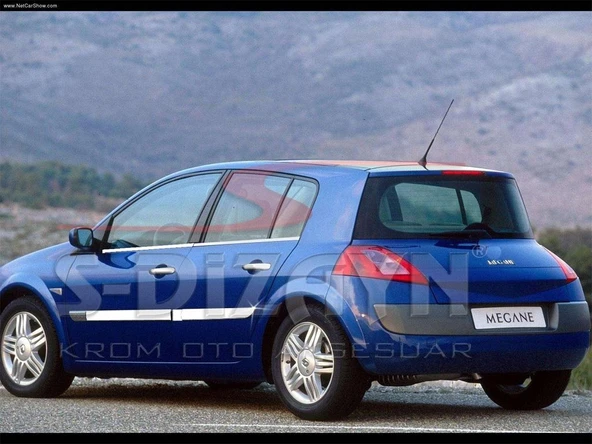 S-Dizayn Renault Megane 2 Krom Yan Kapı Çıtası 4 Prç 2004-2005 ürün görseli