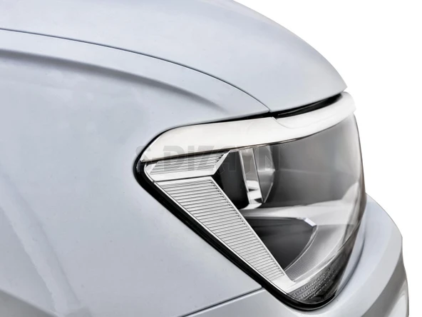 S-Dizayn VW Tiguan Krom Far Üst Çıtası 3 Prç. 2016-2020 - Resim 6