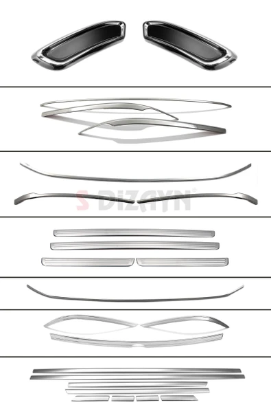 S-Dizayn VW Passat B8 Krom Aksesuar Çıta Seti A+Kalite - Resim 2