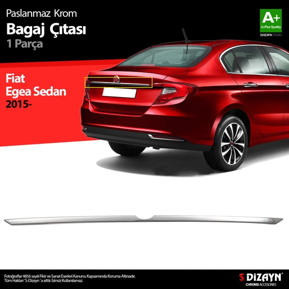 S-Dizayn Fiat Egea SD Krom Bagaj Çıtası 2015 Üzeri ürün görseli