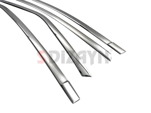 S-Dizayn Toyota Corolla Krom Cam Üst Çıtası 4 Prç. 2013-2018 - Resim 3