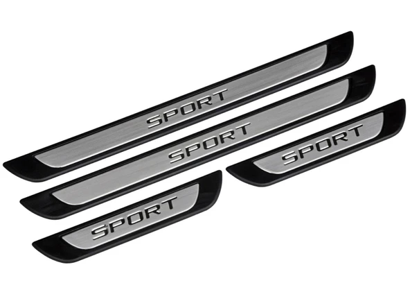 S-Dizayn Renault Megane 2 SD Krom Kapı Eşik Koruması Sport Line 2006-2008 4 Parça - Resim 3