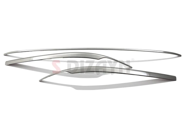 S-Dizayn VW Passat B8 Krom Arka Tampon Alt Çıtası 3 Parça 2015-2019 - Resim 2