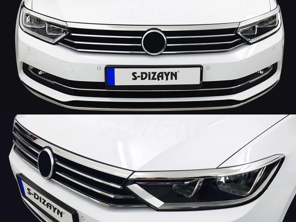 S-Dizayn VW Passat B8 Krom Aksesuar Çıta Seti A+Kalite - Resim 5