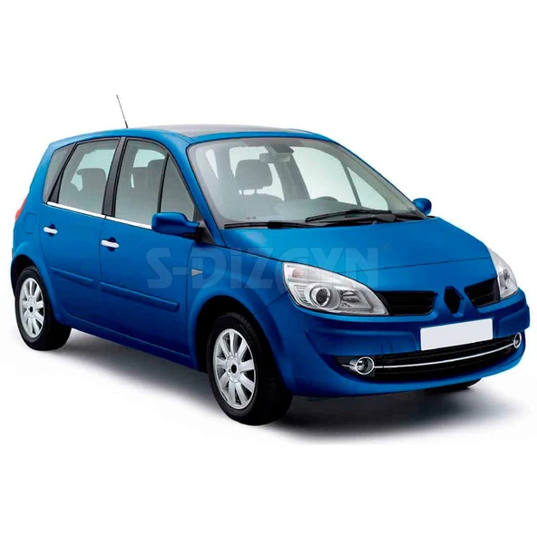 S-Dizayn Renault Scenic 2 Krom Cam Çıtası 4 Prç 2003-2009 ürün görseli