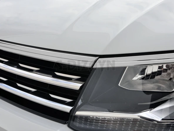 S-Dizayn VW Tiguan Krom Far Üst Çıtası 3 Prç. 2016-2020 - Resim 5