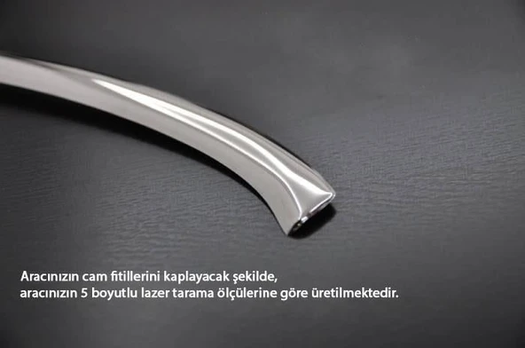 S-Dizayn Opel Astra J HB Krom Cam Çerçeve Seti 12 Prç 2010-2015 (Bütün-Formlu) A+ Kalite - Resim 10